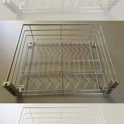 Scurgator de vase cromat pentru boluri - oale, culisabil