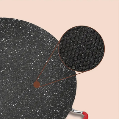 Plita coreeana tip disc pentru gratar, antiaderenta, manere de silicon