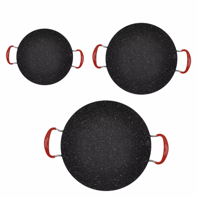 Plita coreeana tip disc pentru gratar, antiaderenta, manere de silicon