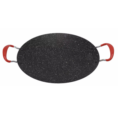 Plita coreeana tip disc pentru gratar, antiaderenta, manere de silicon