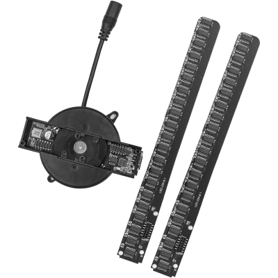 Holograma 3D cu 224 leduri, 42cm diametru, pentru reclame foto/video, control wireless, telecomanda - PD42-1