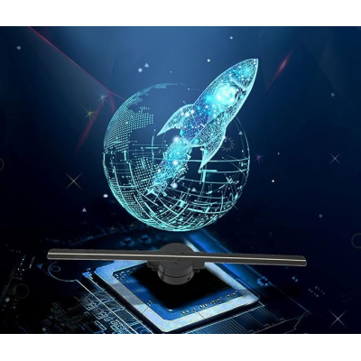 Holograma 3D cu 224 leduri, 42cm diametru, pentru reclame foto/video, control wireless, telecomanda - PD42-1